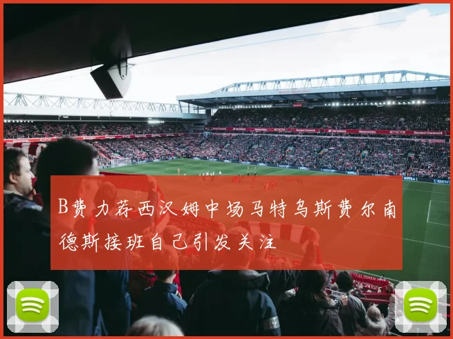 B费力荐西汉姆中场马特乌斯费尔南德斯接班自己引发关注
